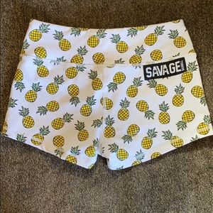 Savage Barbell CrossFit Pineapple Shorts